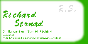 richard strnad business card